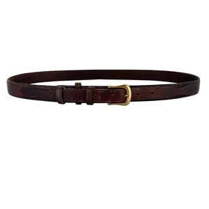 Vintage Ranger Belt Sebago Brown Leather Size 40